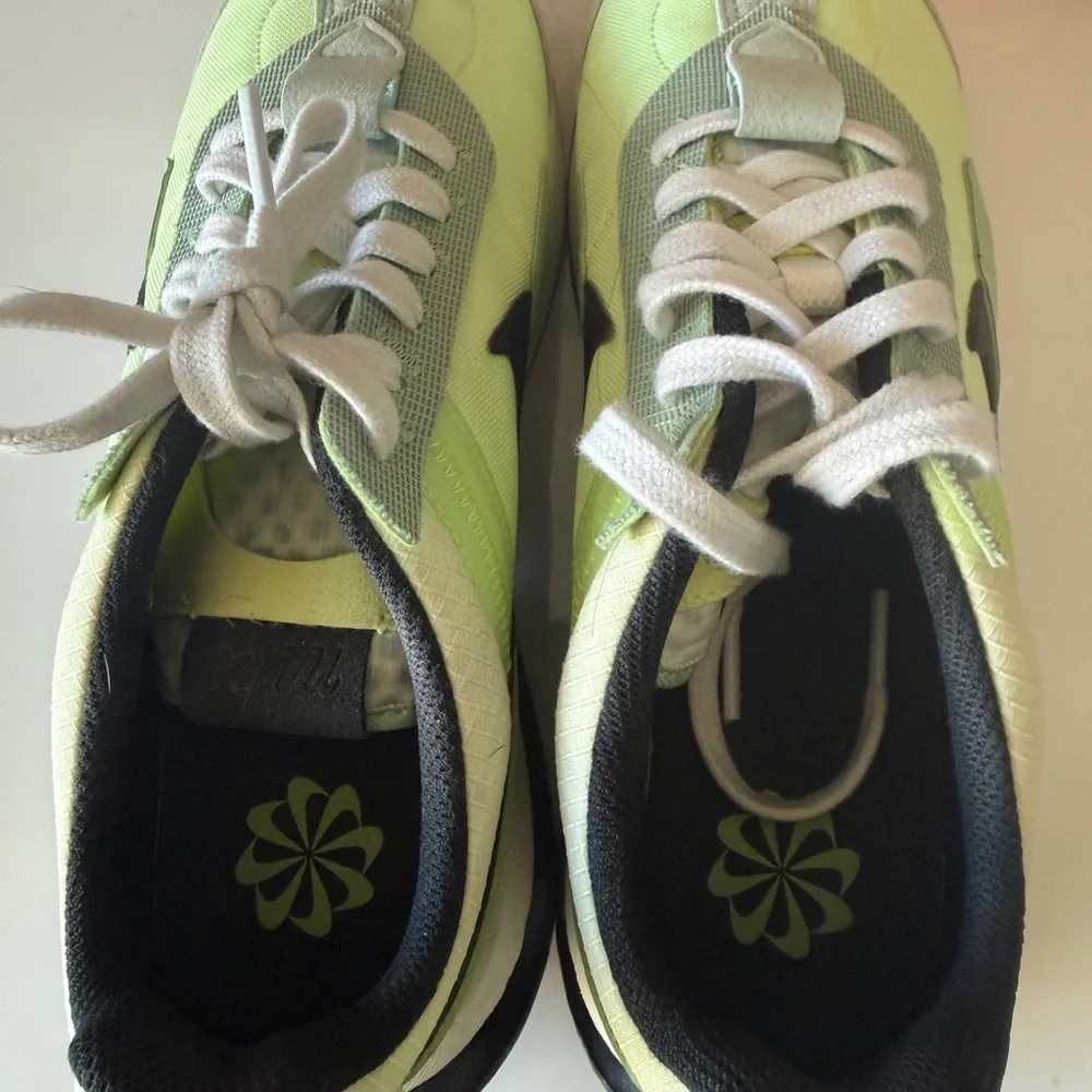 Nike Lime and Black Athletic Shoes